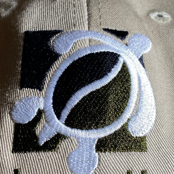 SURFWEAR Hawaiian Classics Souvenir Turtle Logo Tan Cotton Baseball Cap NEW - Picture 10 of 13